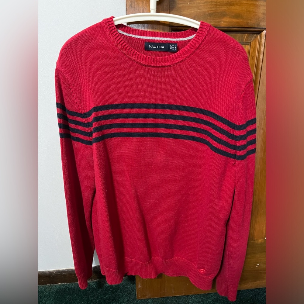 Red Nautica sweater